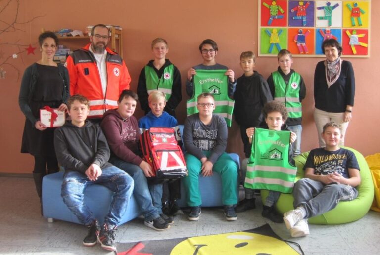 Die Schulsanitäter der Grund- und Mittelschule Pressath